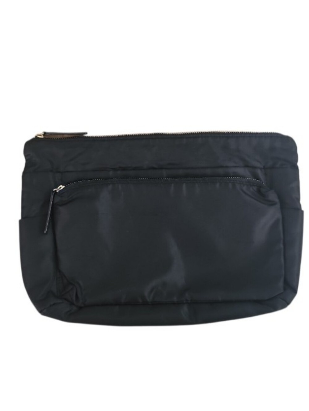 Sonia Kashuk Purse Organizer Insert Black Gold Handbag Tote Multi Pocket Large